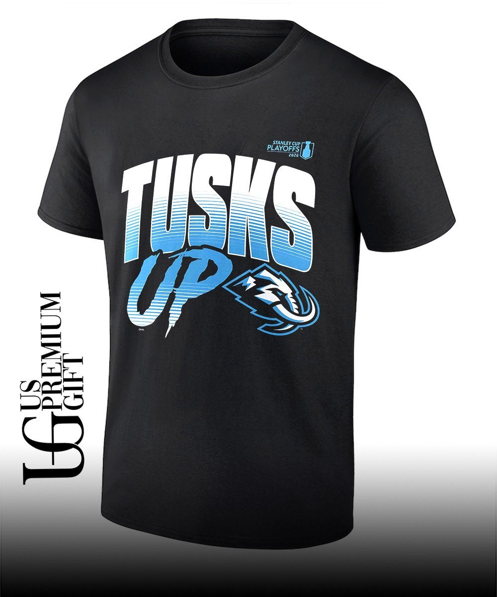 Tusks Up Utah Mammoth NHL 2026 Playoffs shirt Unisex T-shirt, Sweatshirt, Hoodie, Long Sleeve Tee - T-Shirt, Sweatshirt, Hoodie
