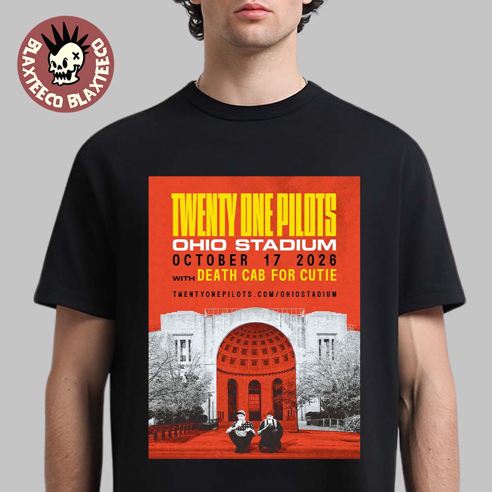 Twenty One Pilots Hometown Show 2026 In Ohio Stadium On October 17 2026 T-Shirt Unisex T-shirt, Sweatshirt, Hoodie, Long Sleeve Tee - T-Shirt, Sweatshirt, Hoodie