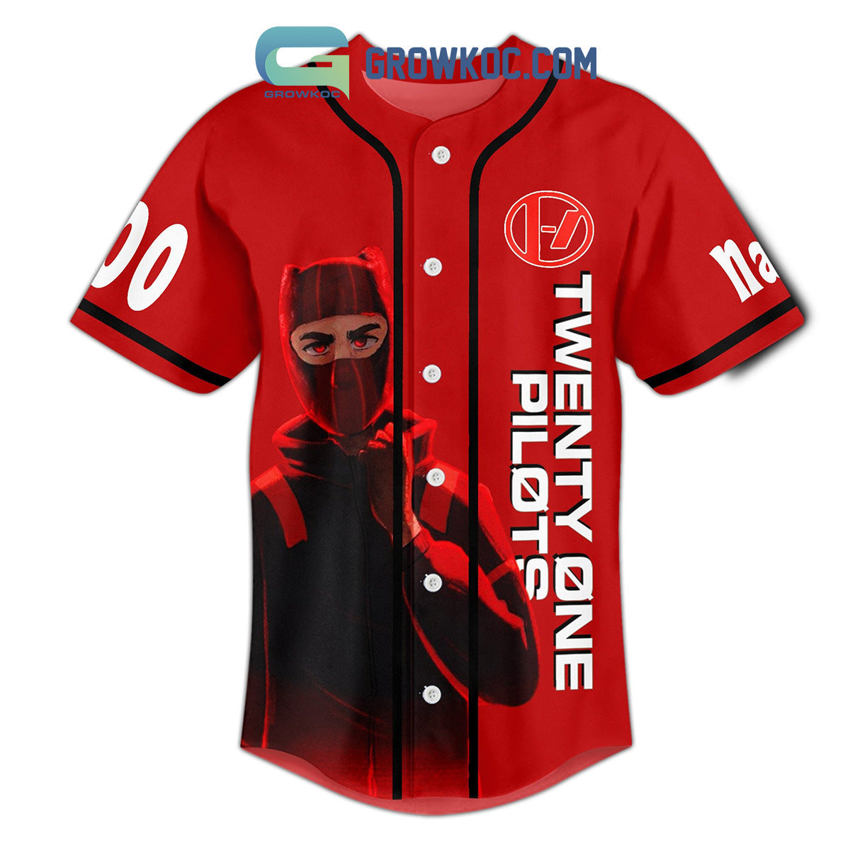 Twenty One Pilots I Am Clancy Personalized Baseball Jersey baseball jersey product view 3