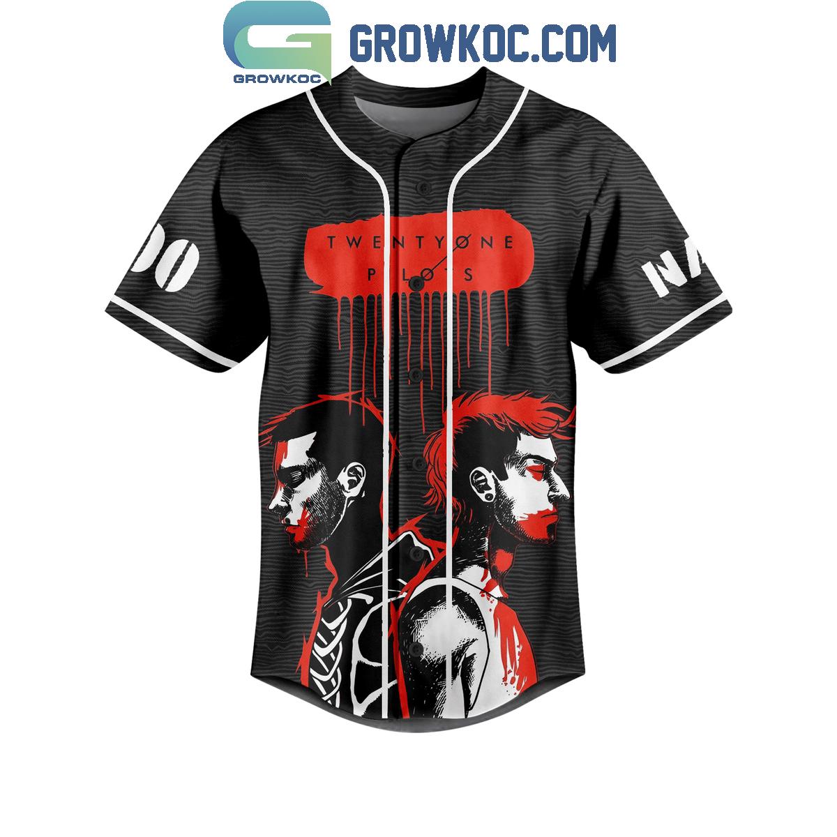 Twenty One Pilots I’m Never What I Kike I’m Double Sided Personalized Baseball Jersey baseball jersey product view 2