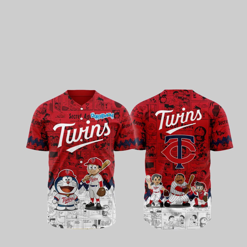 Twins Doraemon Jersey 2025 baseball jersey product view 1