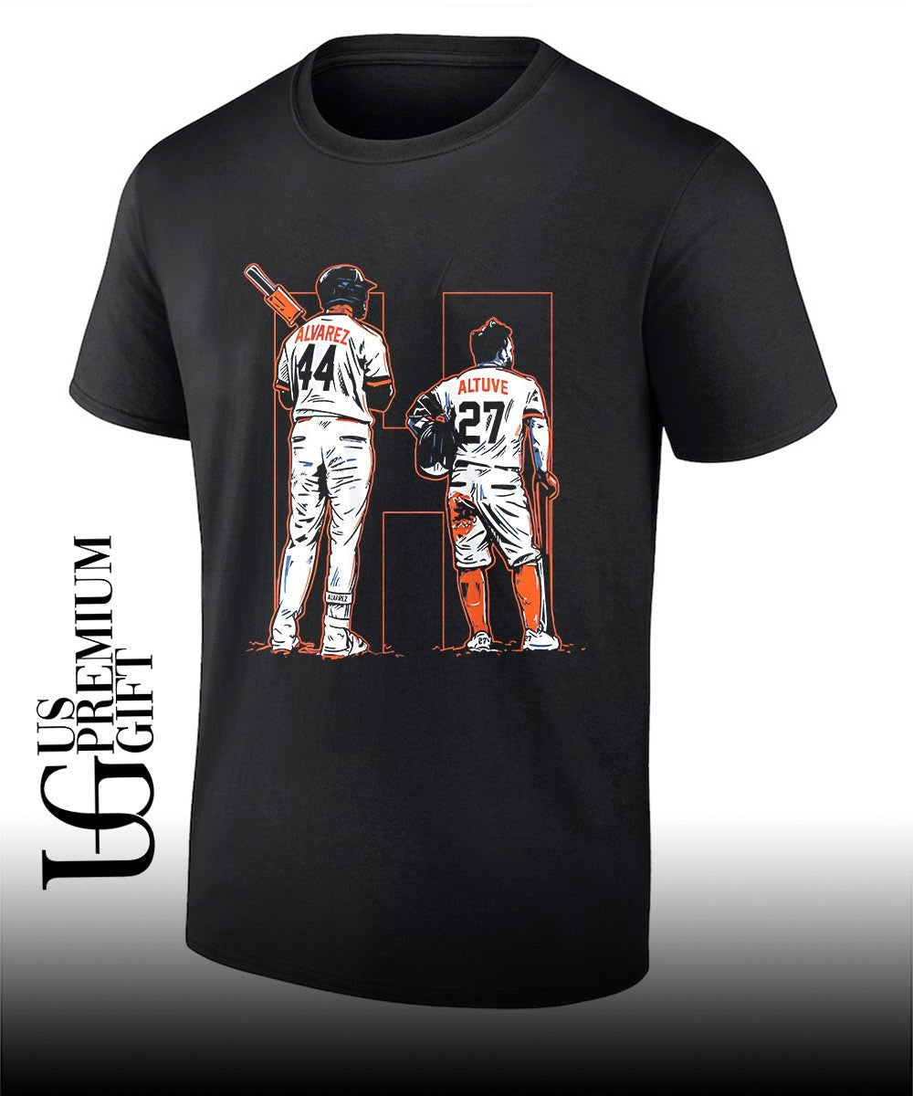 Two Pals Yordan Alvarez and Jose Altuve Houston Astros baseball shirt Unisex T-shirt, Sweatshirt, Hoodie, Long Sleeve Tee - T-Shirt, Sweatshirt, Hoodie