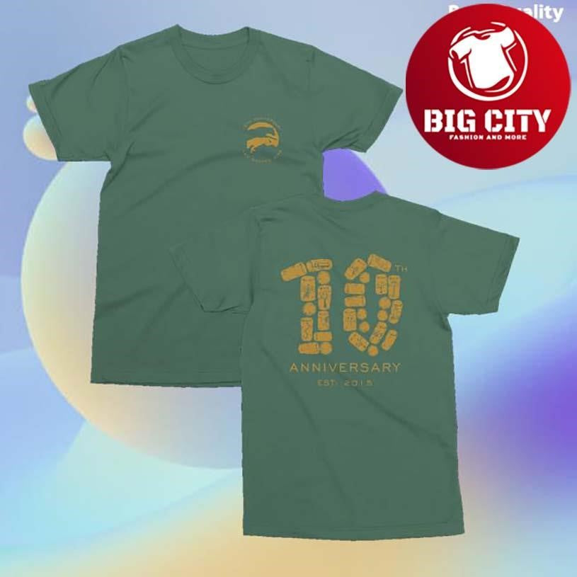 Two Wolves Wine 10 Year Anniversary Cork Two Sided Shirt Unisex T-shirt, Sweatshirt, Hoodie, Long Sleeve Tee - T-Shirt, Sweatshirt, Hoodie