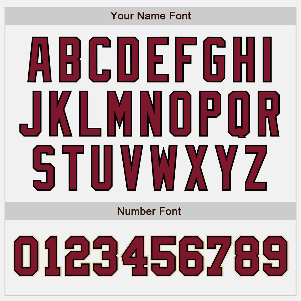 Custom White Crimson-Black Authentic Two Tone Baseball Jersey baseball jersey product view 5