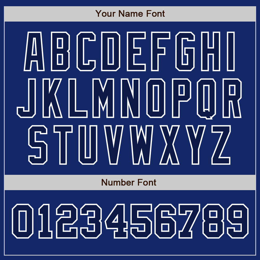 Custom Royal Navy-White Authentic Two Tone Baseball Jersey baseball jersey product view 5