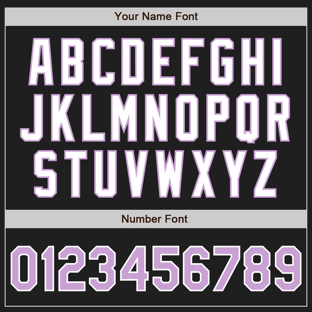 Custom Black Light Purple-White Authentic Two Tone Baseball Jersey baseball jersey product view 5