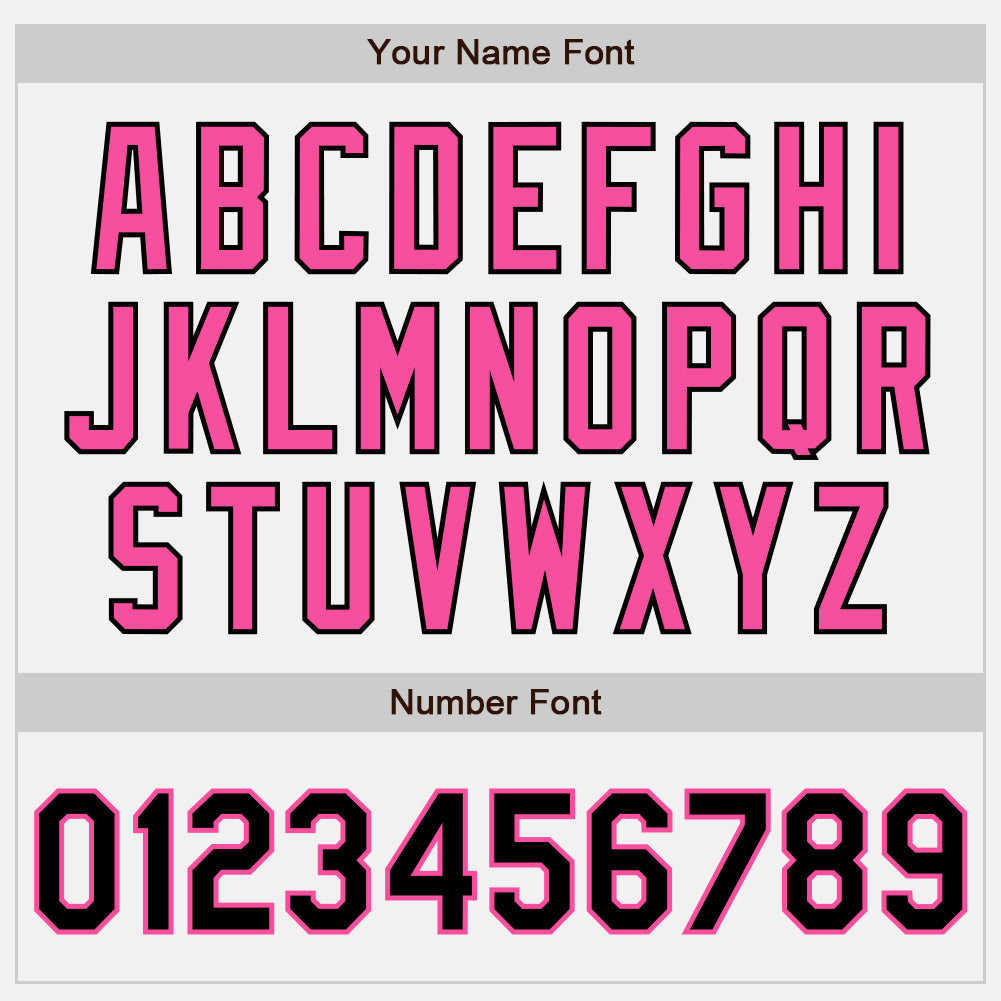 Custom White Black-Pink Authentic Two Tone Baseball Jersey baseball jersey product view 5