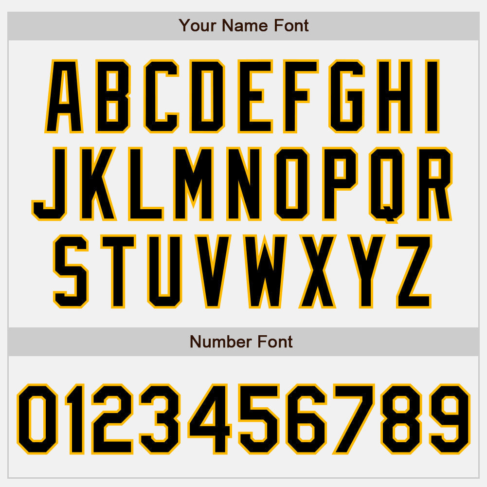 Custom White Black-Gold Authentic Two Tone Baseball Jersey baseball jersey product view 5