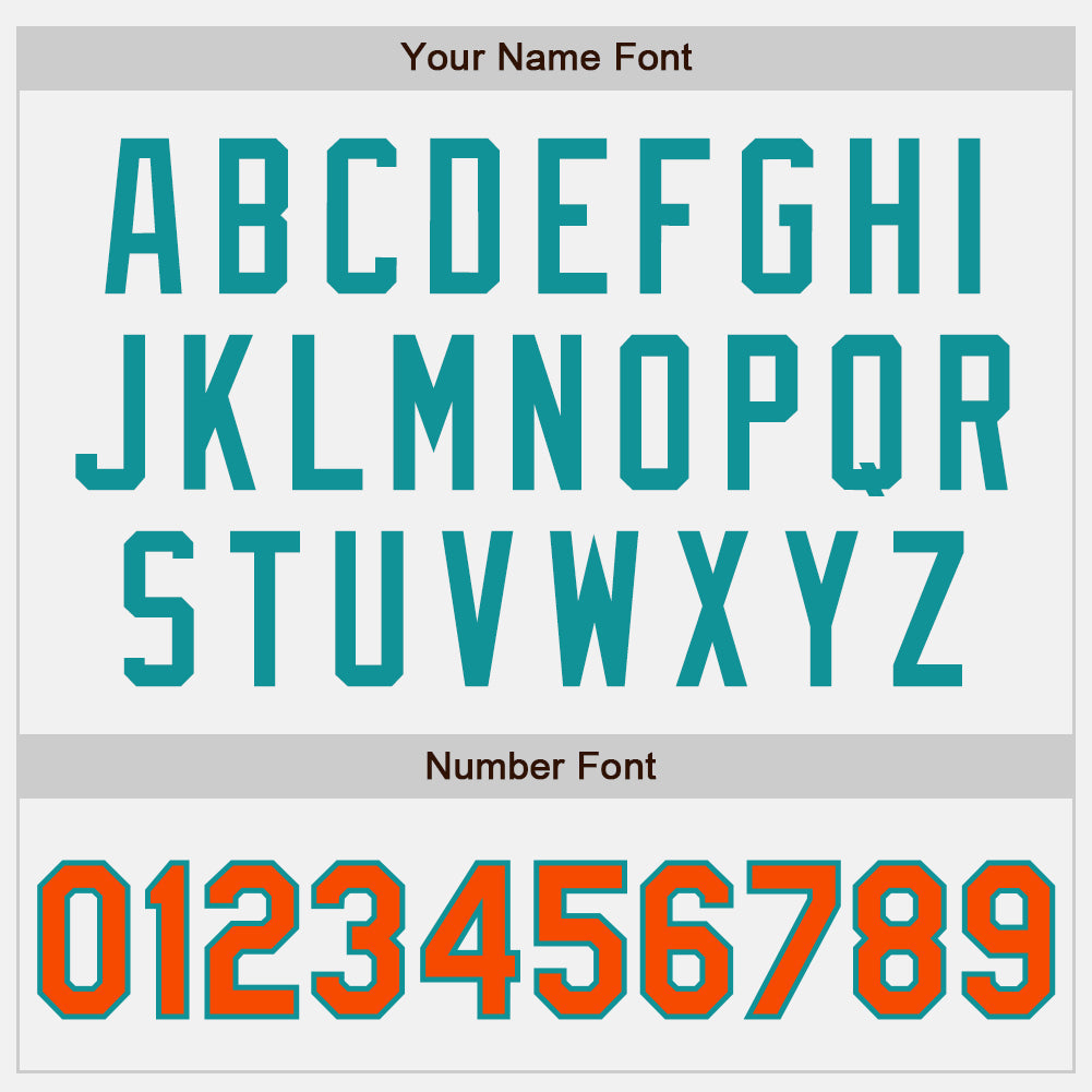 Custom White Orange-Teal Authentic Two Tone Baseball Jersey baseball jersey product view 5