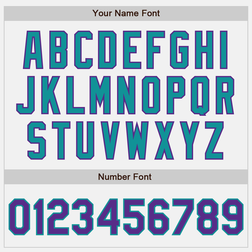 Custom White Purple-Teal Authentic Two Tone Baseball Jersey baseball jersey product view 5