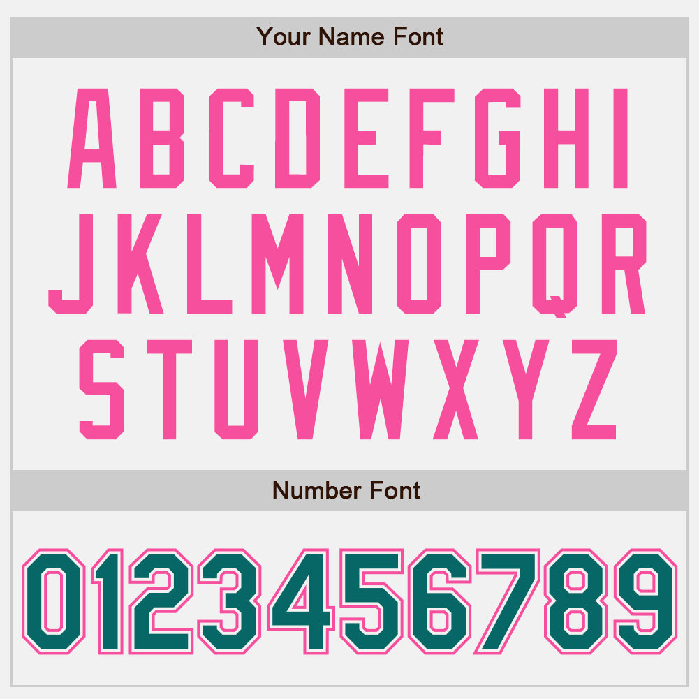 Custom White Teal-Pink Authentic Two Tone Baseball Jersey baseball jersey product view 5