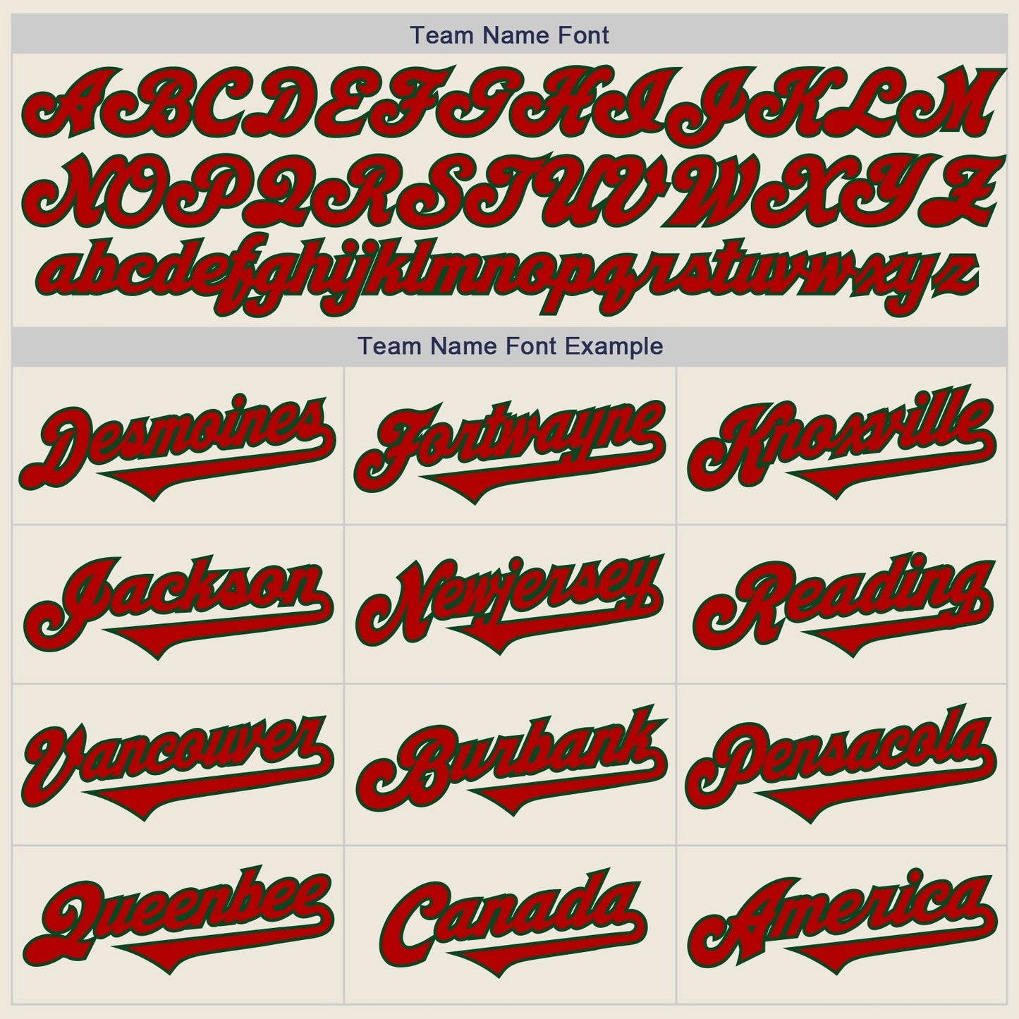 Custom Cream Red-Green Authentic Two Tone Baseball Jersey baseball jersey product view 4
