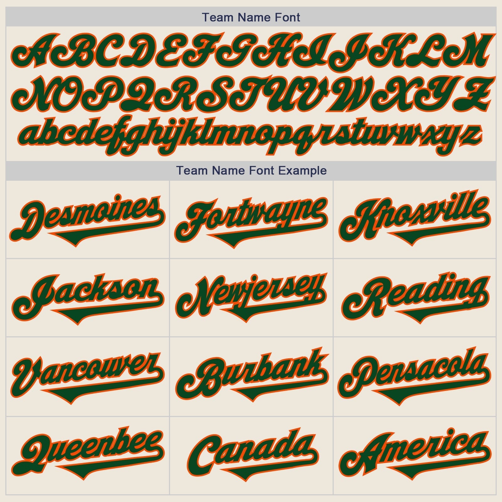 Custom Cream Green-Orange Authentic Two Tone Baseball Jersey baseball jersey product view 4