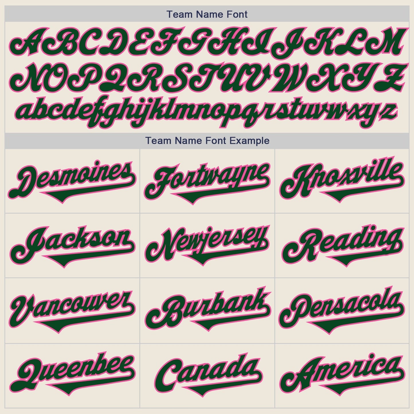 Custom Cream Green-Pink Authentic Two Tone Baseball Jersey baseball jersey product view 4