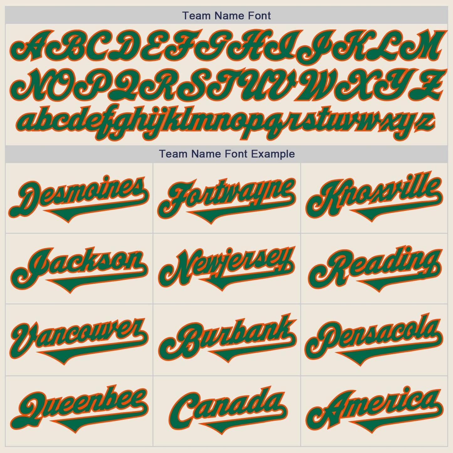 Custom Cream Kelly Green-Orange Authentic Two Tone Baseball Jersey baseball jersey product view 4