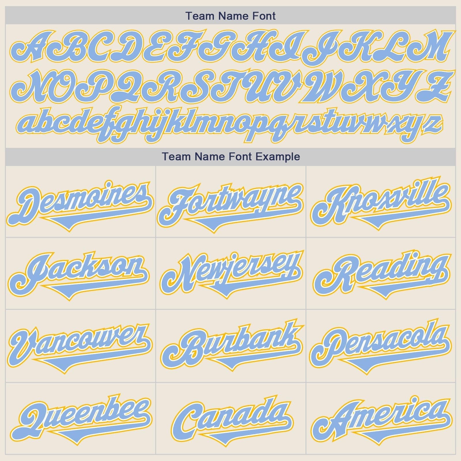 Custom Cream Light Blue White-Gold Authentic Two Tone Baseball Jersey baseball jersey product view 4