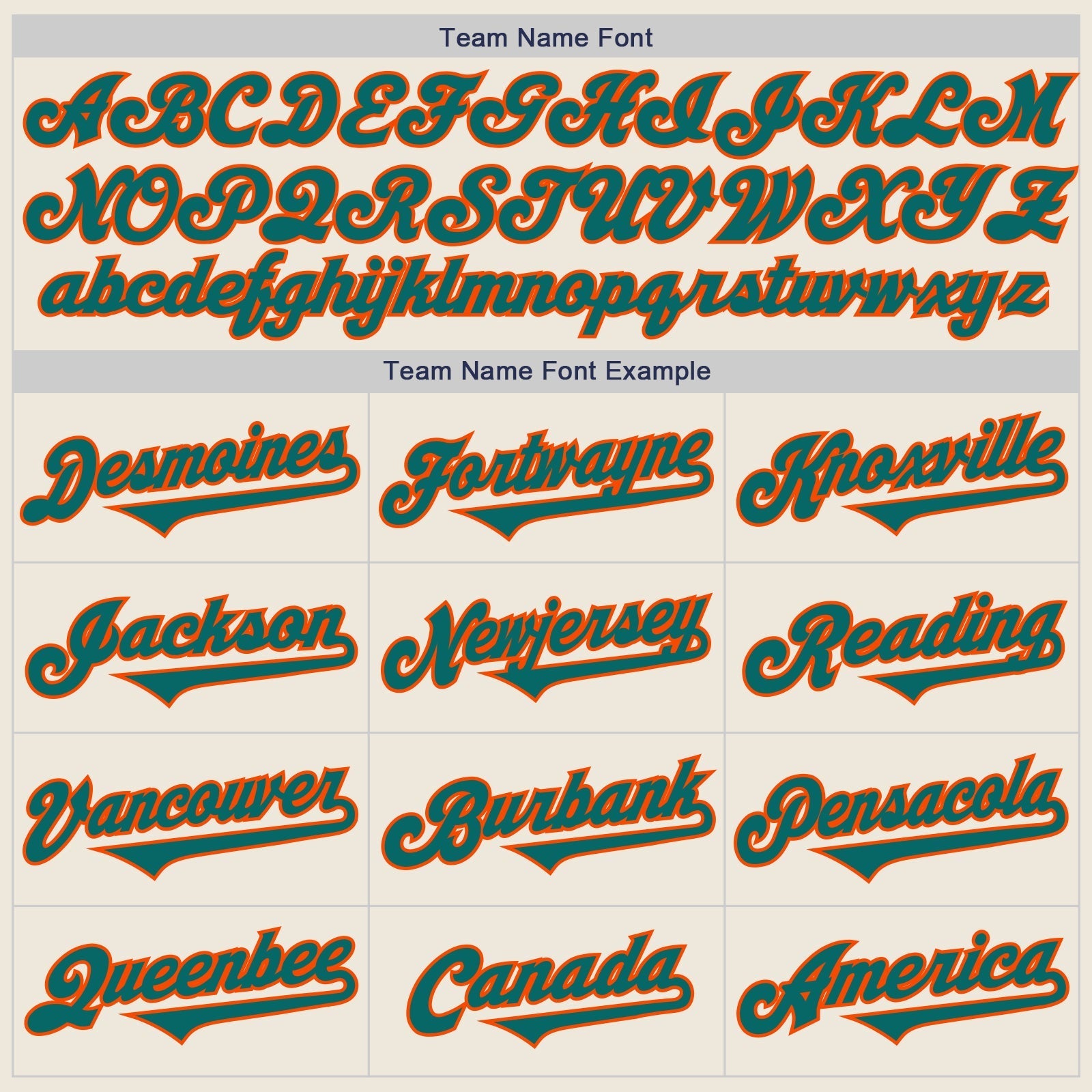 Custom Cream Teal-Orange Authentic Two Tone Baseball Jersey baseball jersey product view 4