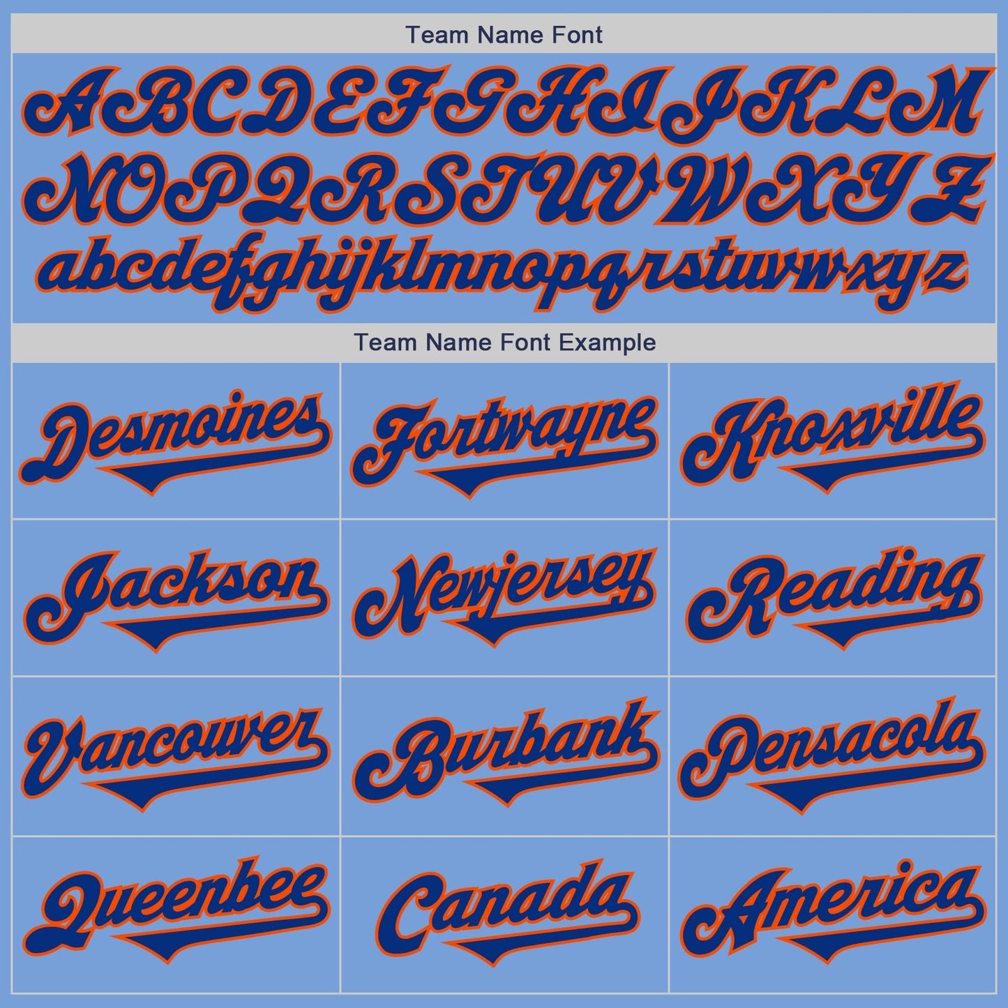 Custom Light Blue Royal-Orange Authentic Two Tone Baseball Jersey baseball jersey product view 4