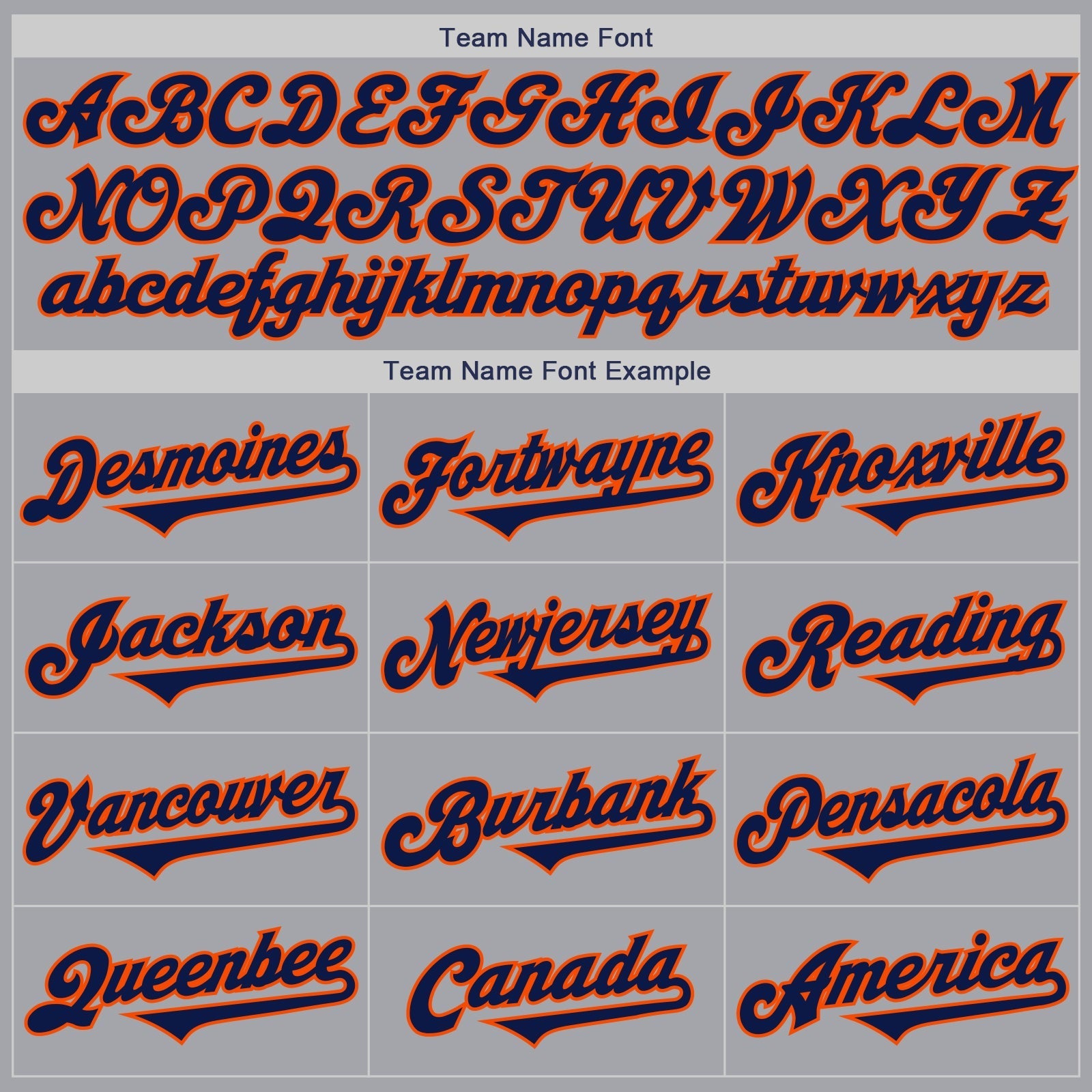Custom Gray Navy-Orange Authentic Two Tone Baseball Jersey baseball jersey product view 4