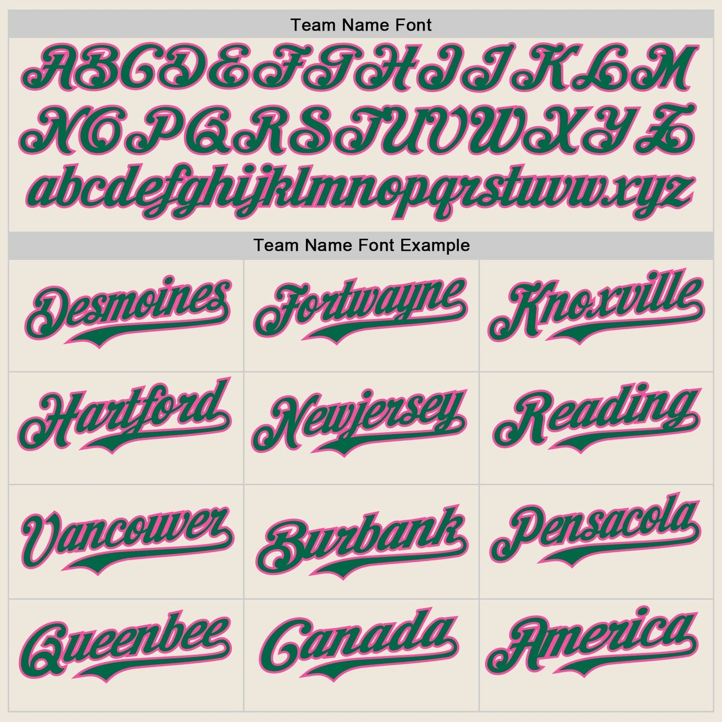 Custom Cream Kelly Green Pinstripe Pink Authentic Two Tone Baseball Jersey baseball jersey product view 4