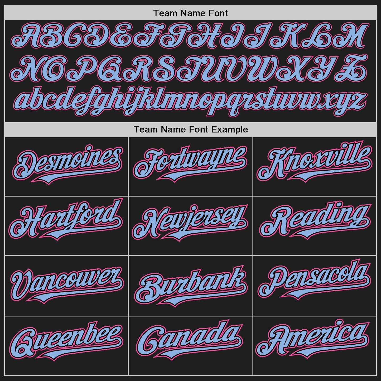 Custom Black Light Blue Pinstripe Pink Authentic Two Tone Baseball Jersey baseball jersey product view 4