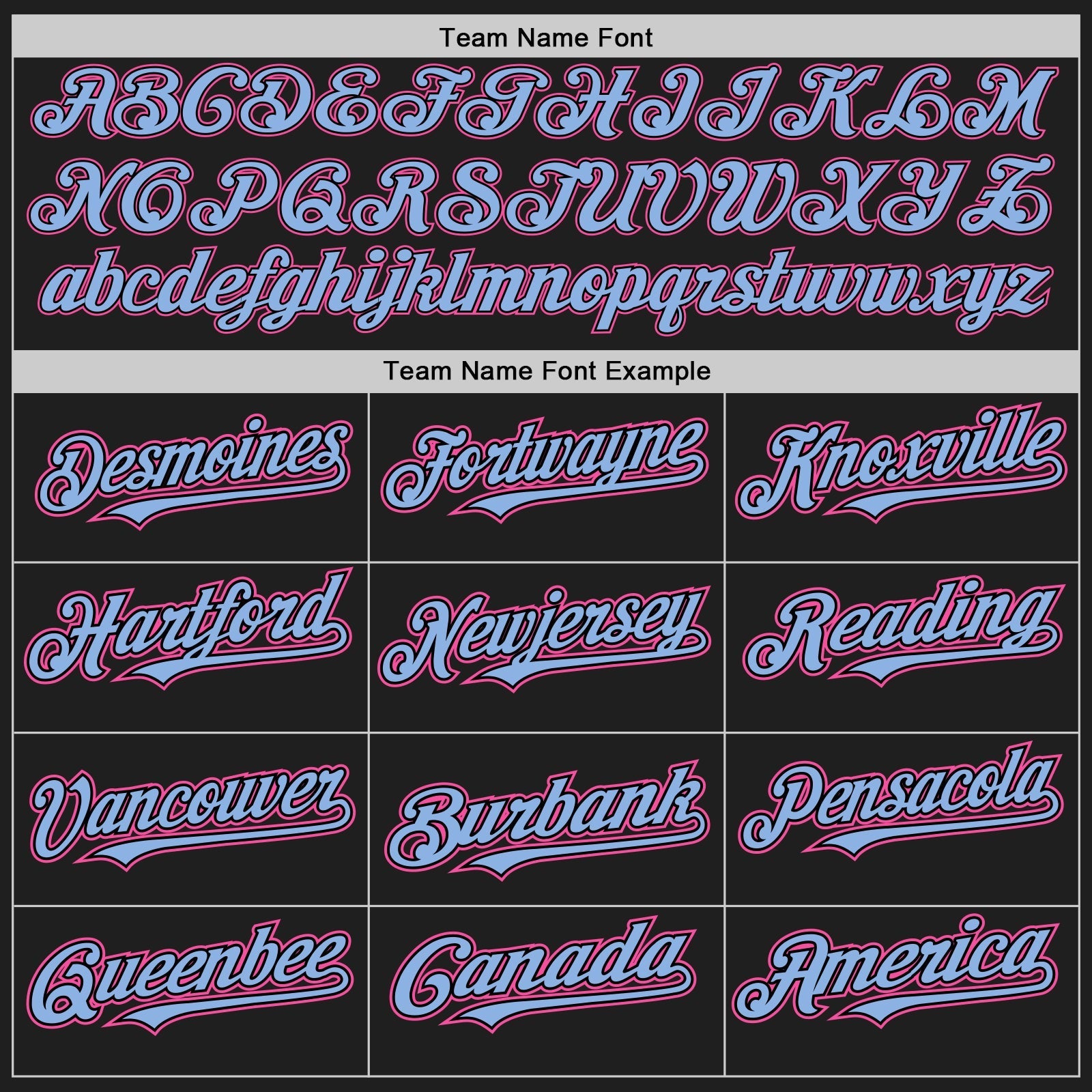 Custom Black Light Blue Pinstripe Pink Authentic Two Tone Baseball Jersey baseball jersey product view 4