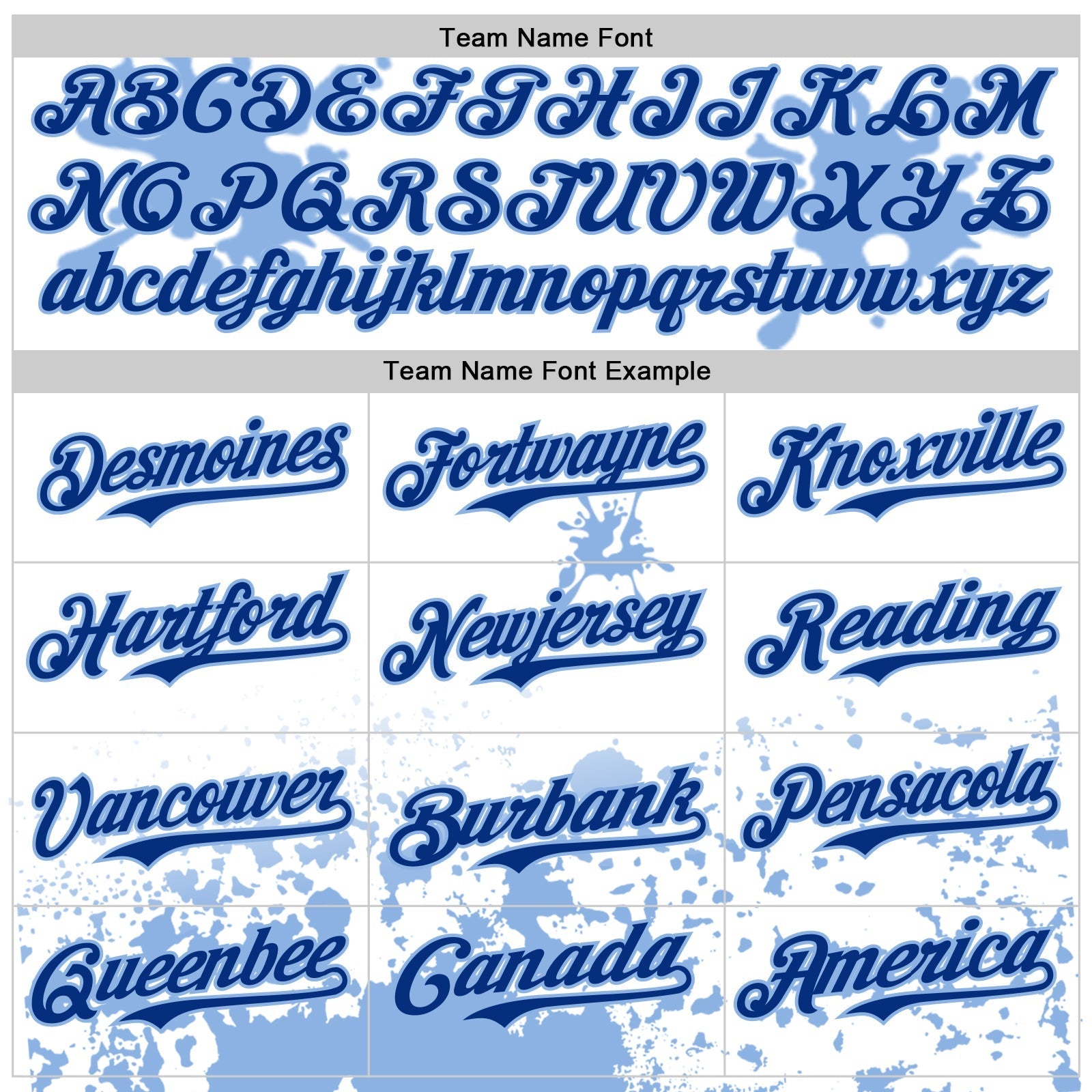 Custom White Royal-Light Blue Splatter Camo Two Tone Authentic Baseball Jersey baseball jersey product view 4