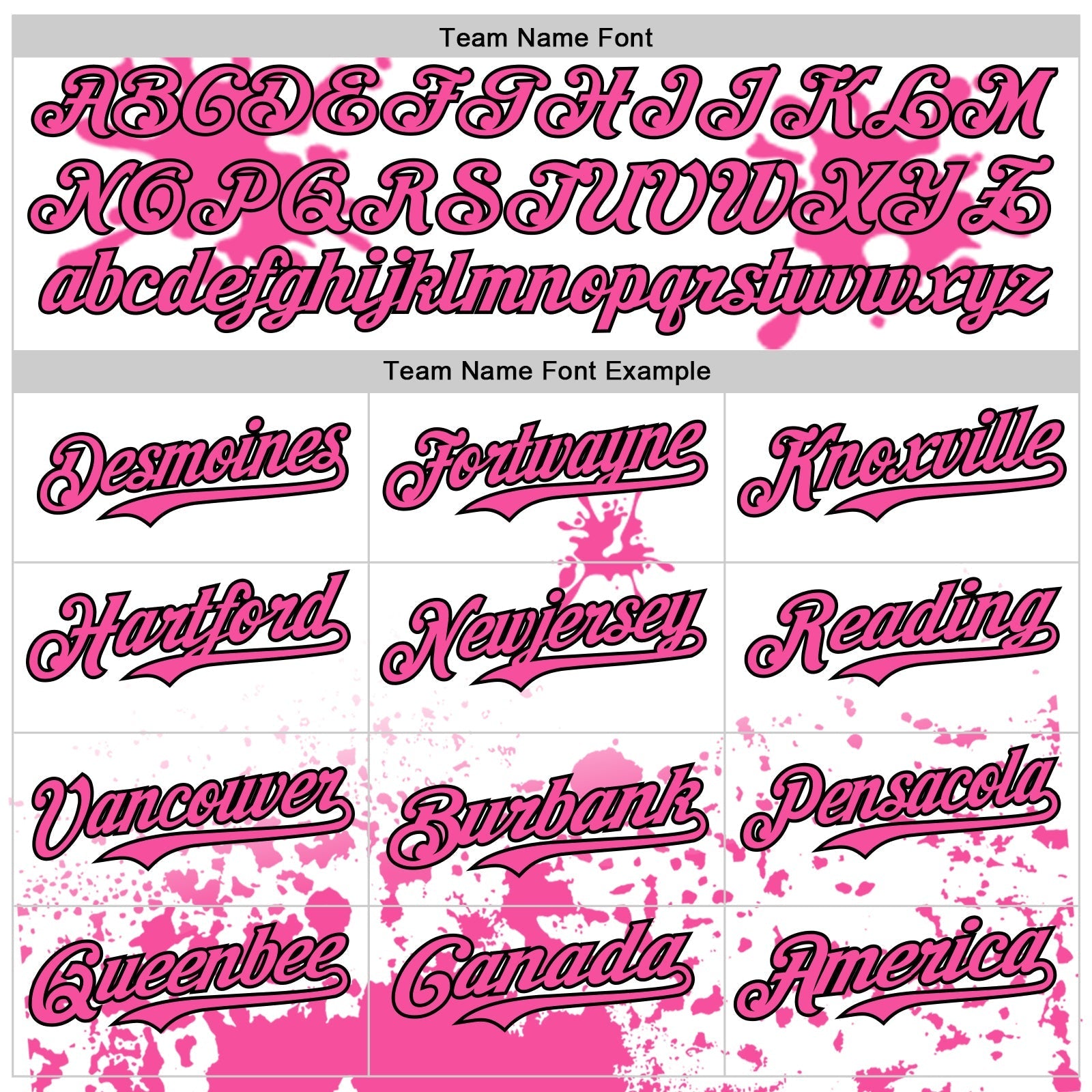 Custom White Pink Black-Blue Splatter Camo Two Tone Authentic Baseball Jersey baseball jersey product view 4