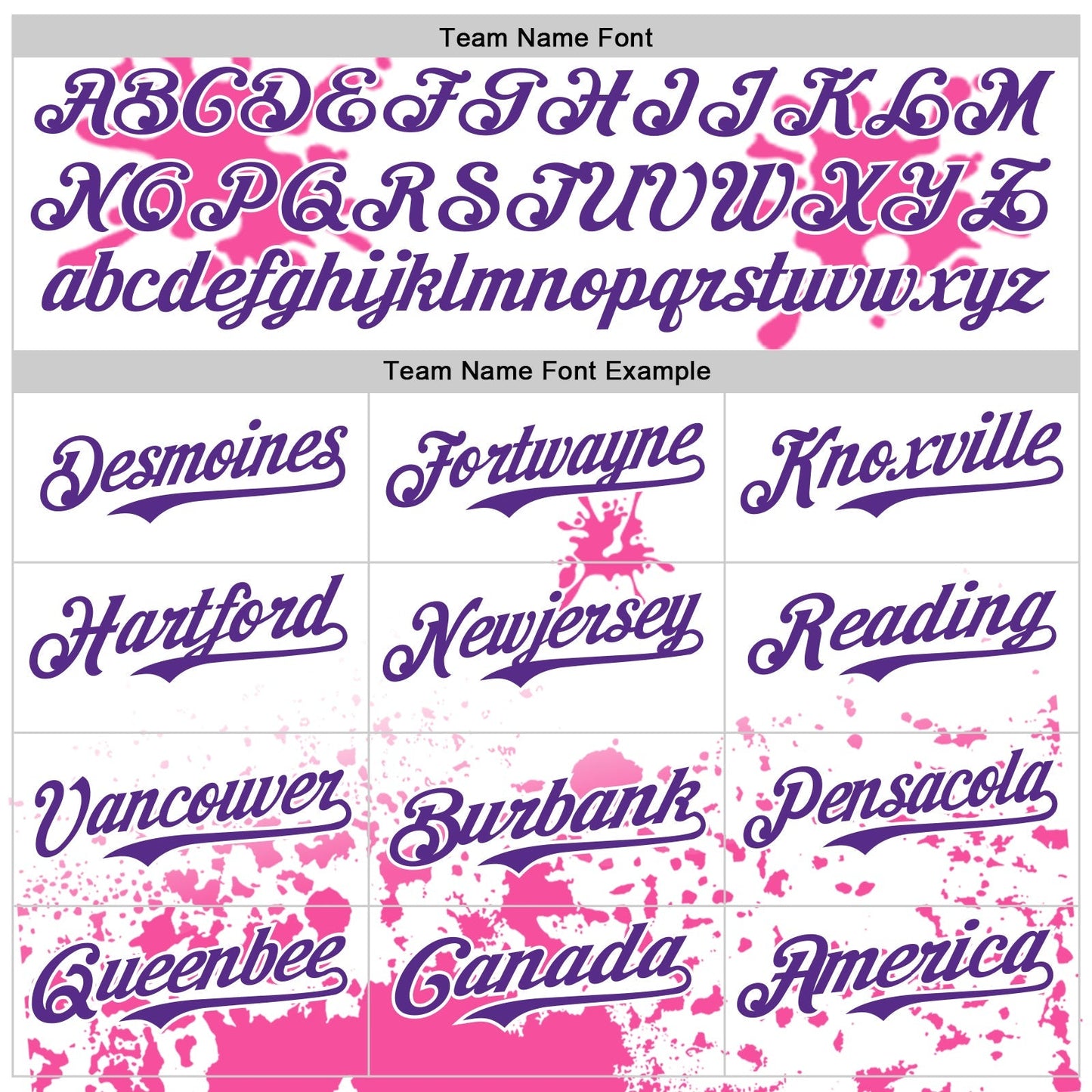 Custom White Purple Pink-Blue Splatter Camo Two Tone Authentic Baseball Jersey baseball jersey product view 4