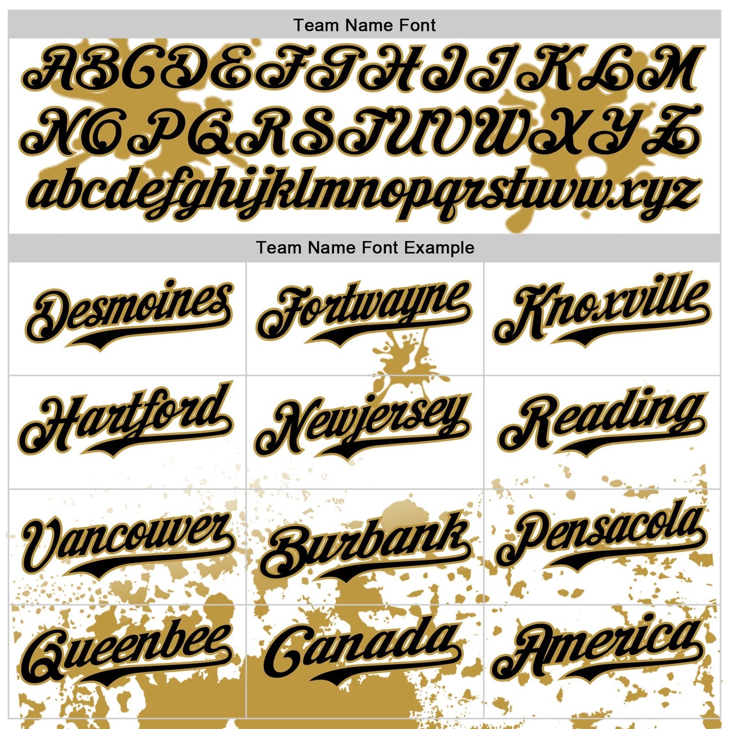 Custom White Black-Old Gold Splatter Camo Two Tone Authentic Baseball Jersey baseball jersey product view 4