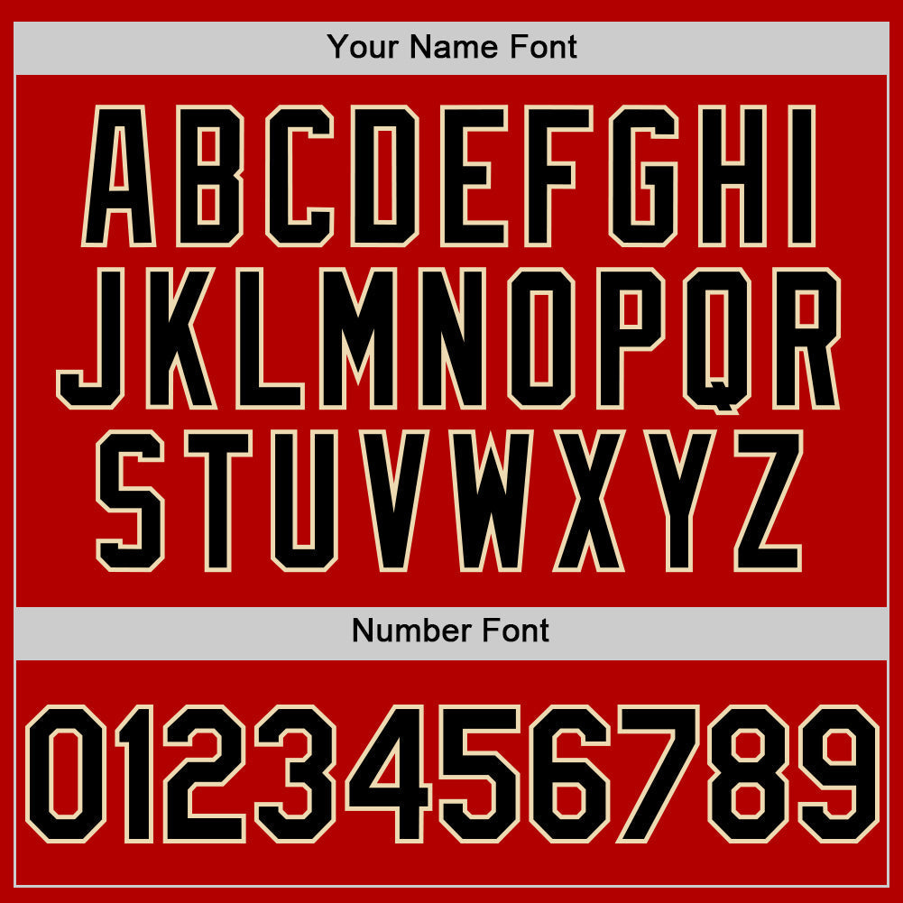 Custom Red Black-Cream Digital Camo Two Tone Authentic Baseball Jersey baseball jersey product view 5