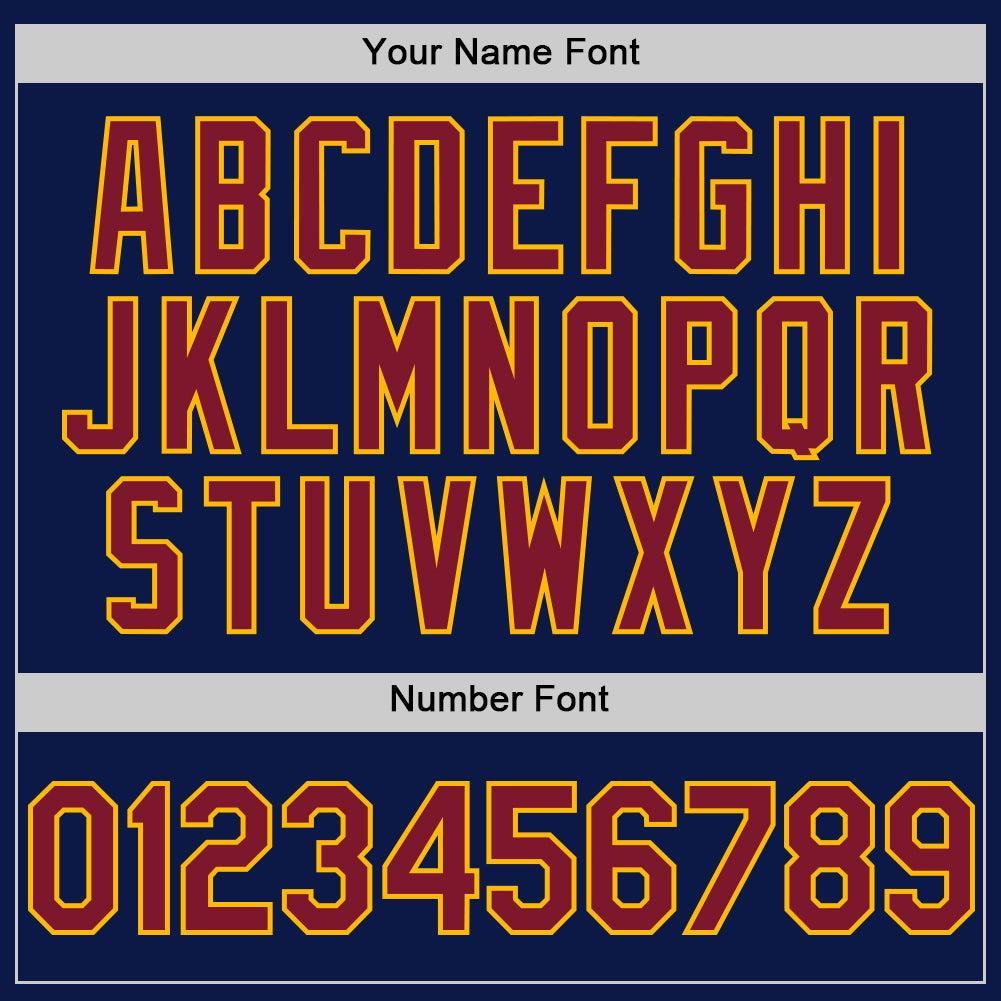 Custom Navy Crimson-Gold Digital Camo Two Tone Authentic Baseball Jersey baseball jersey product view 5