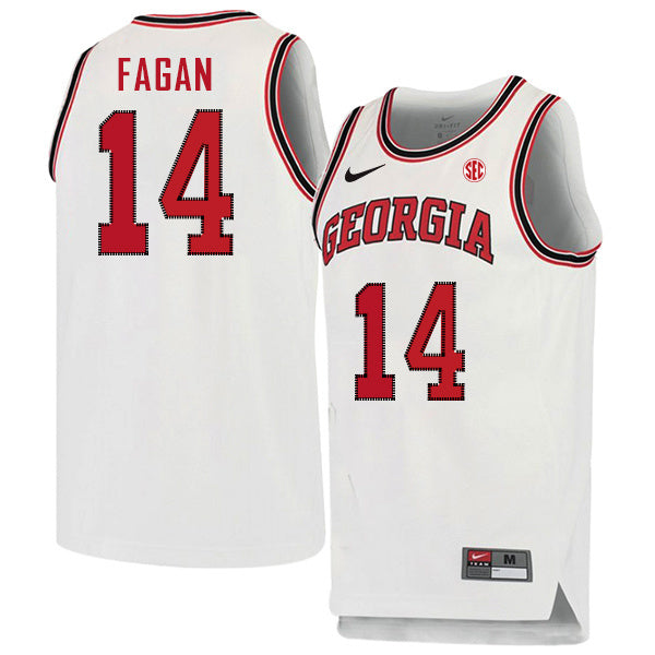 Tye Fagan 14 Crew Neck White College Football Jersey football jersey product view 1