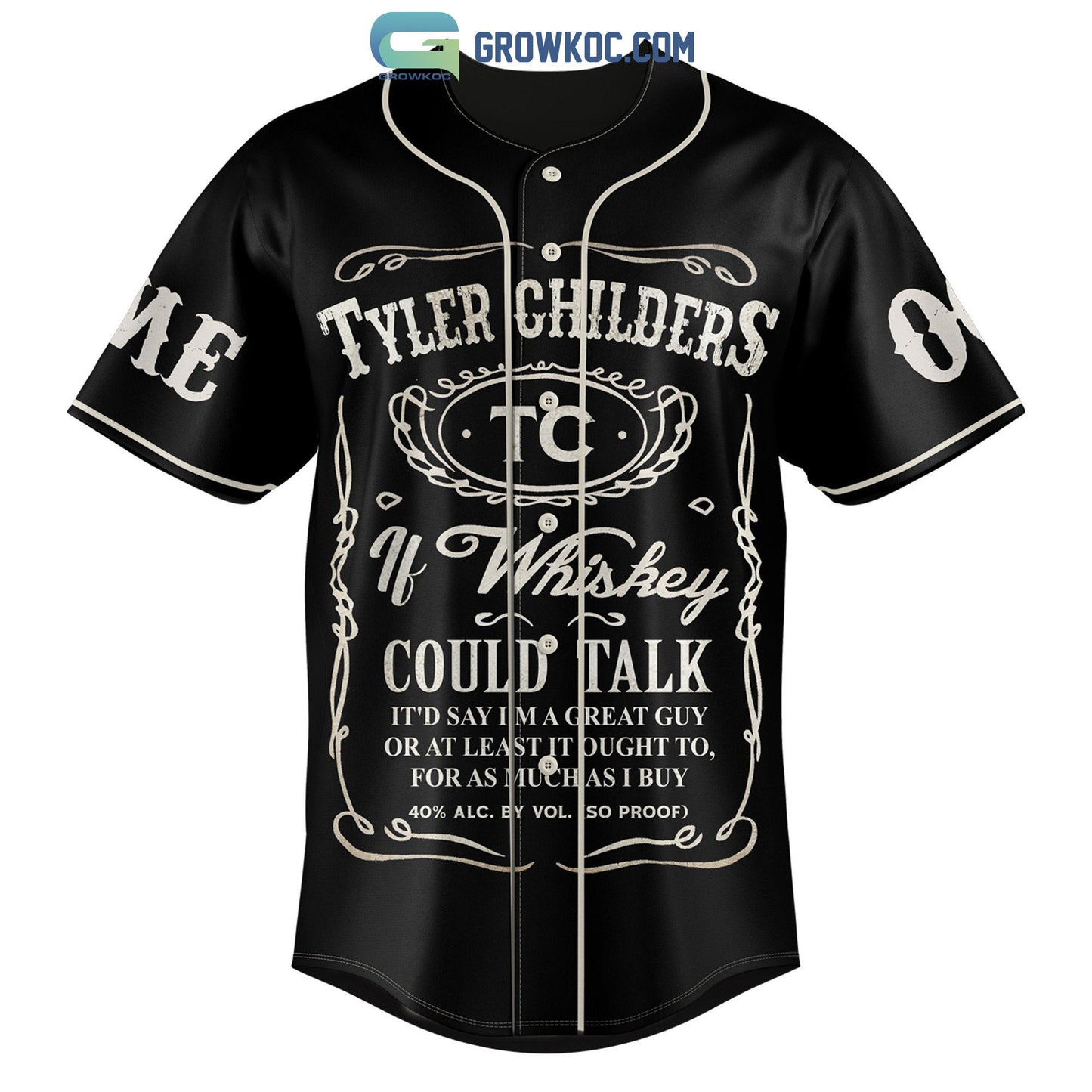 Tyler Childers I’m All Your’n And You’re All Mine Personalized Baseball Jersey baseball jersey product view 2