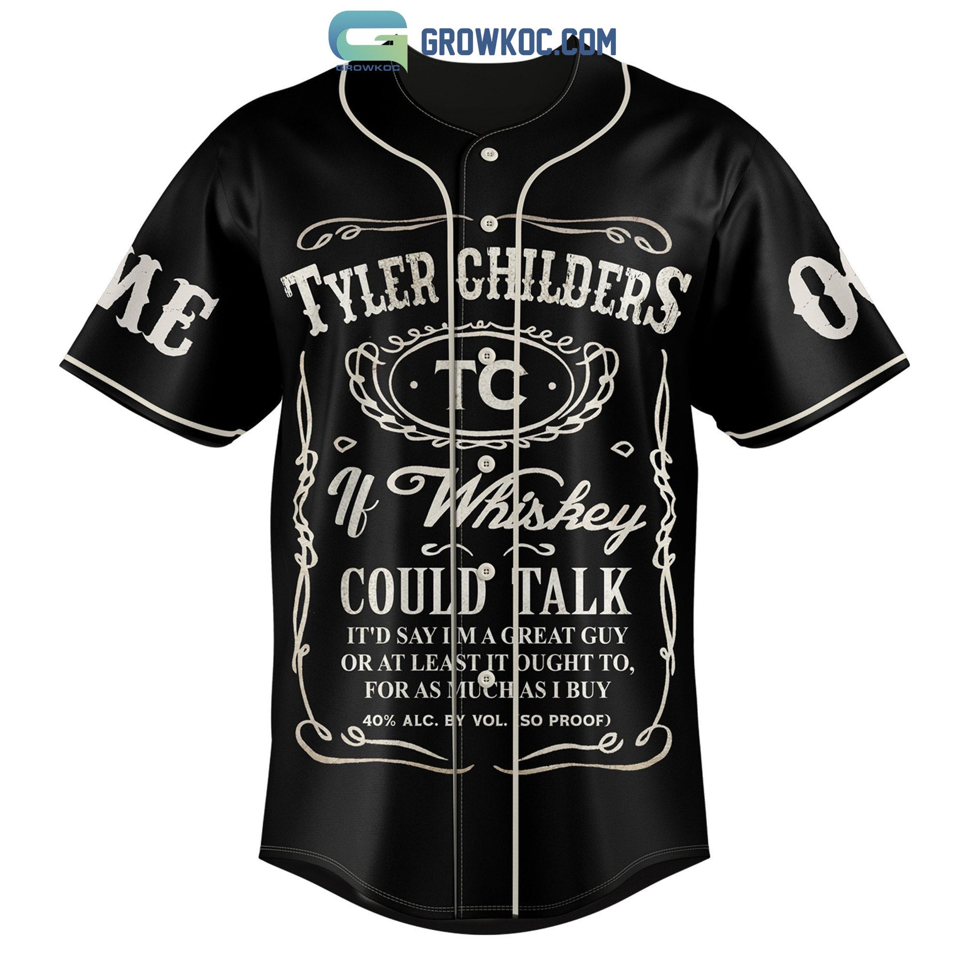 Tyler Childers I’m All Your’n And You’re All Mine Personalized Baseball Jersey baseball jersey product view 2