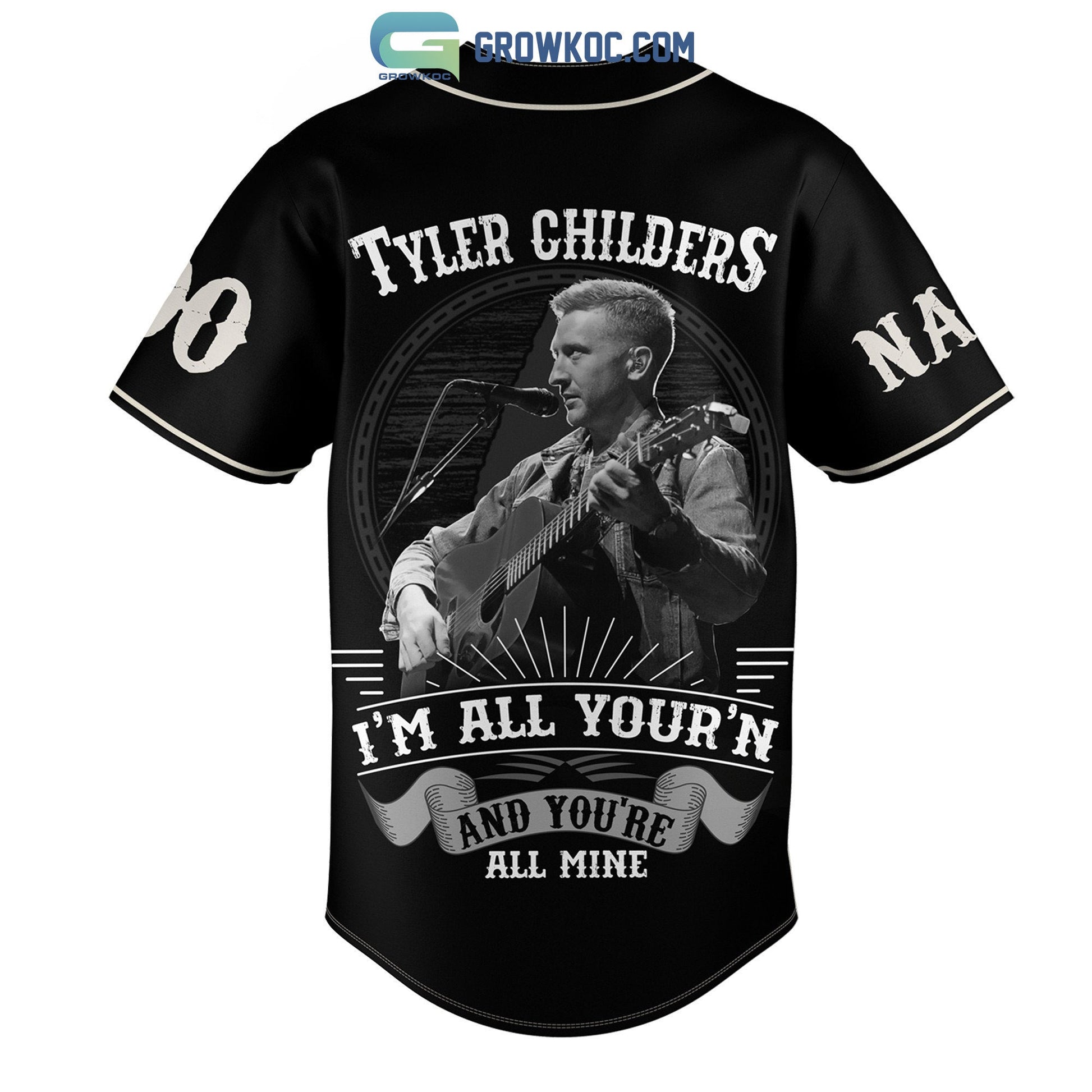 Tyler Childers I’m All Your’n And You’re All Mine Personalized Baseball Jersey baseball jersey product view 3