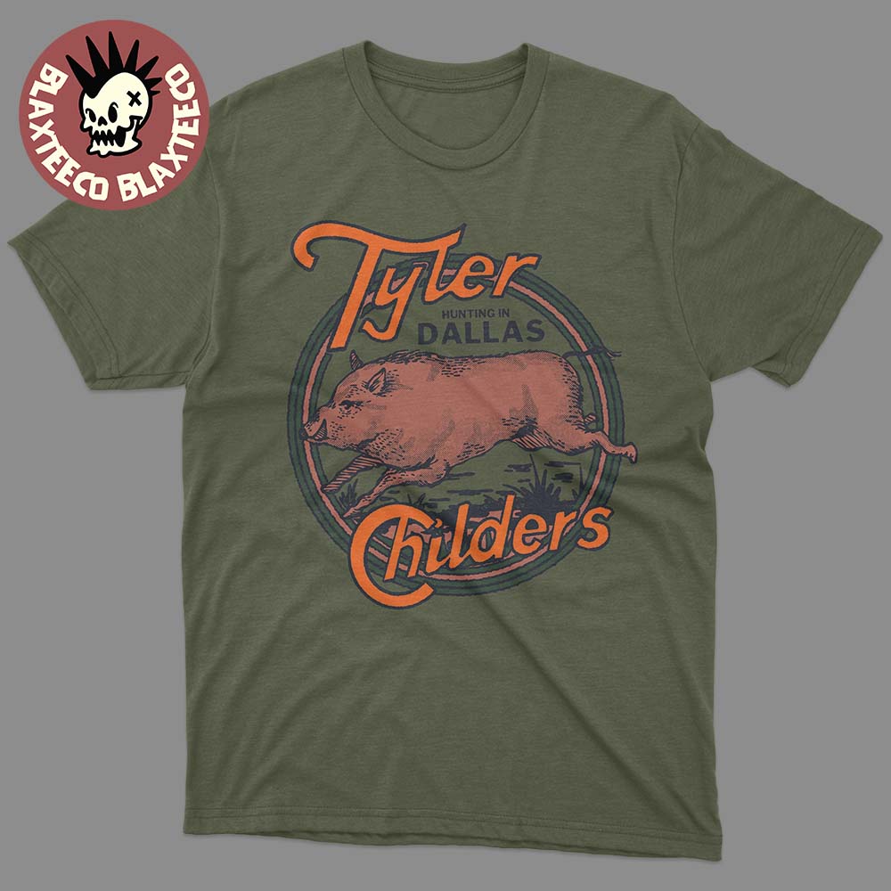 Tyler Childers Snipe Hunt 2026 Tour Merch Hunting In Dallas Texas At Dos Equis Pavilion On April 23 2026 T-Shirt - T-Shirt, Sweatshirt, Hoodie