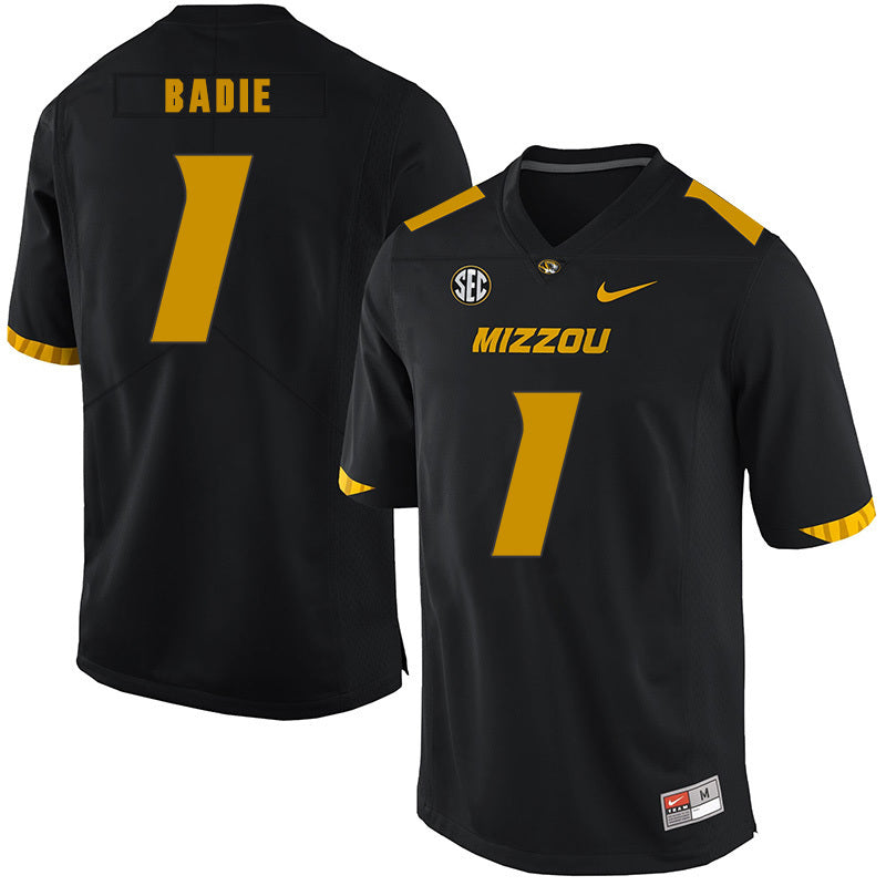 Tyler Badie 1 Black College Football Jersey football jersey product view 1