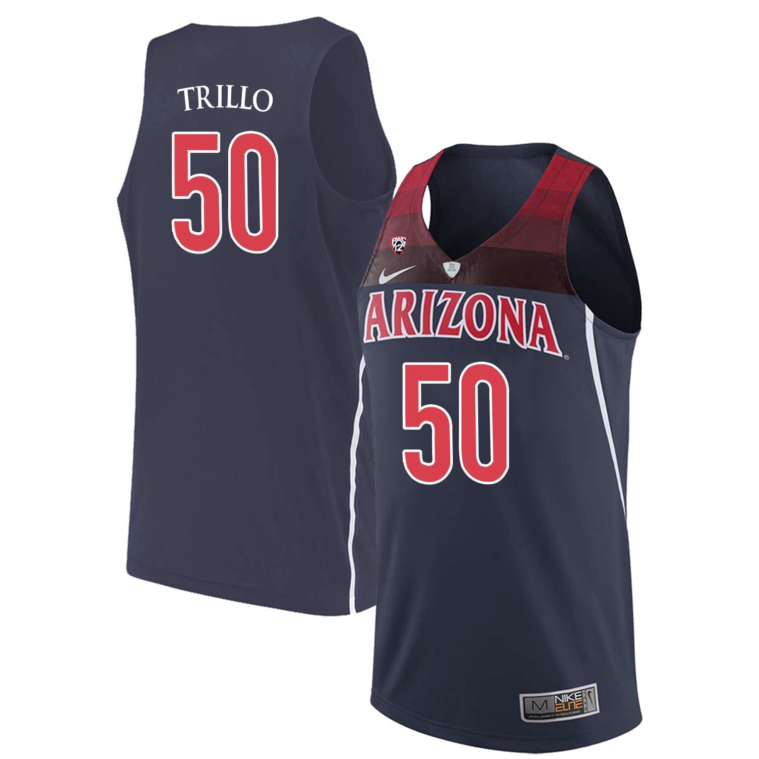Tyler Trillo 50 Navy College Football Jersey football jersey product view 1
