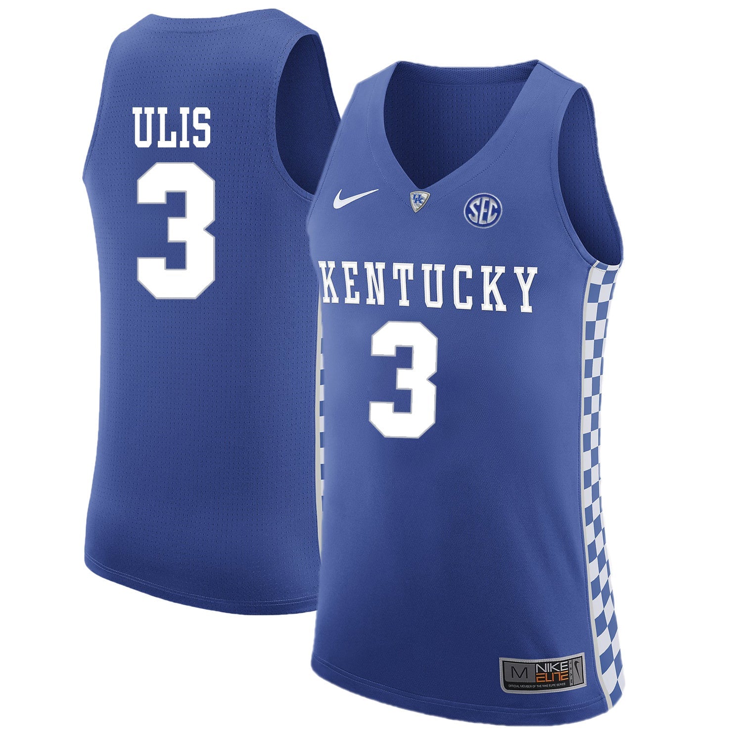 Tyler Ulis 3 Blue College Football Jersey football jersey product view 1