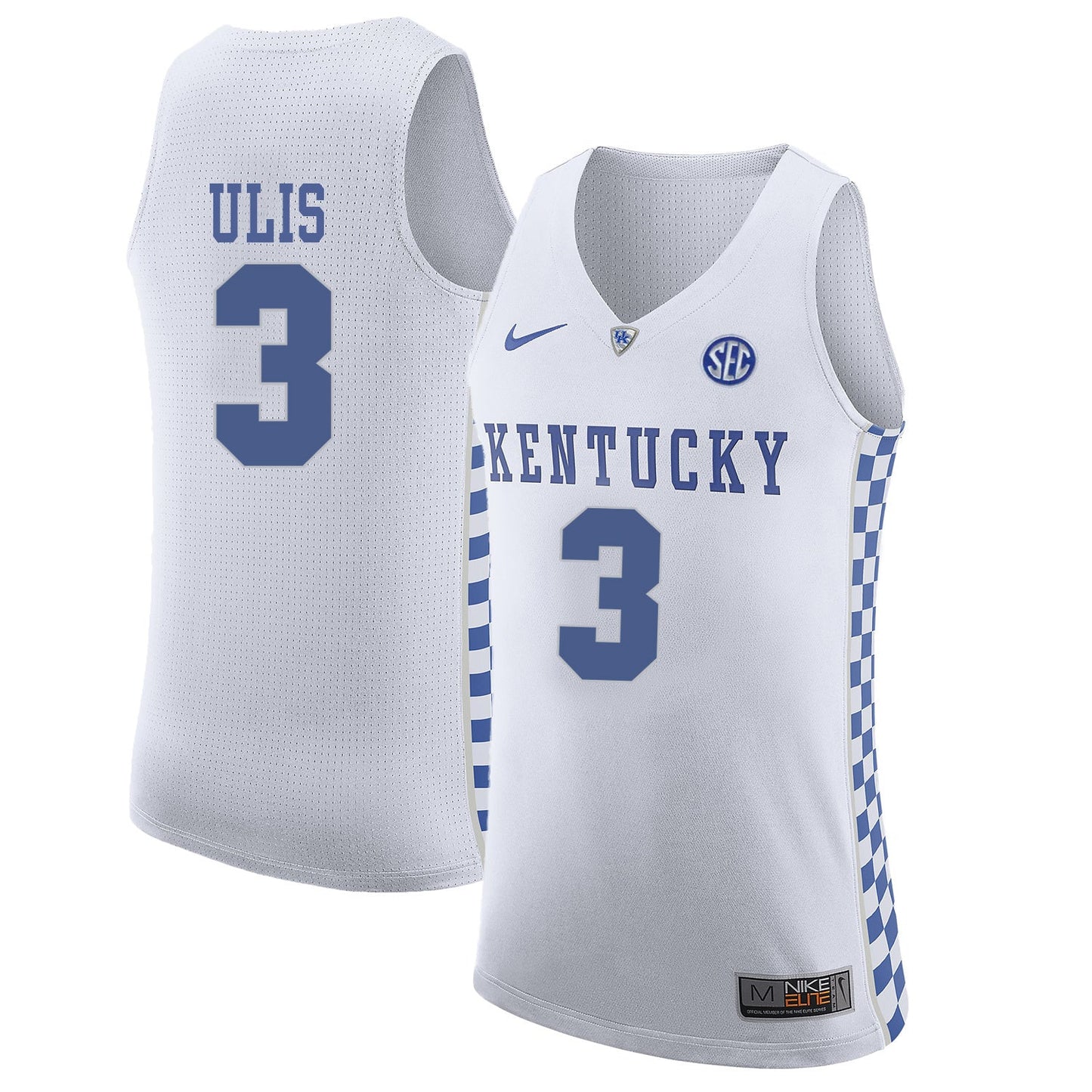 Tyler Ulis 3 White College Football Jersey football jersey product view 1