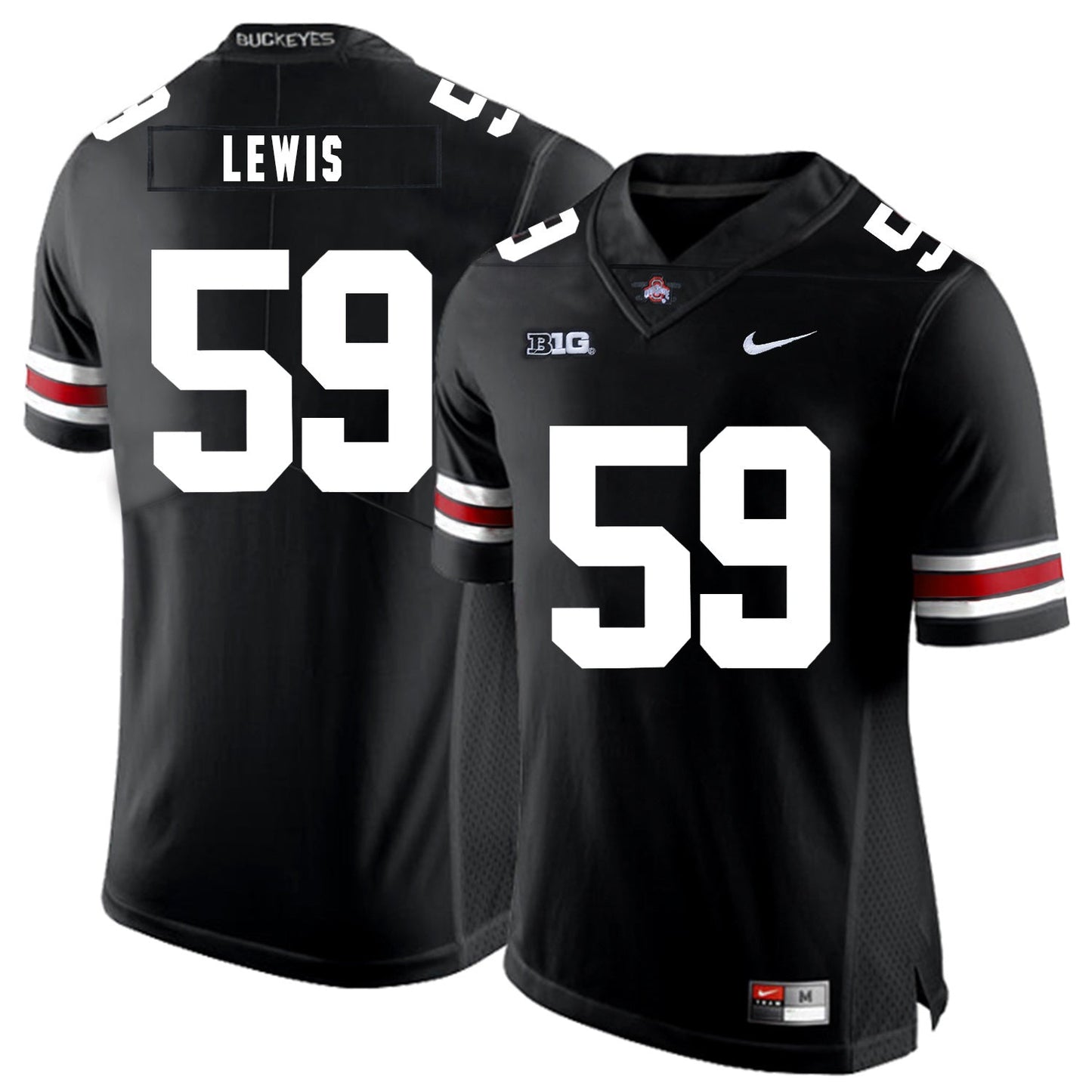Tyquan Lewis 59 Black College Football Jersey football jersey product view 1