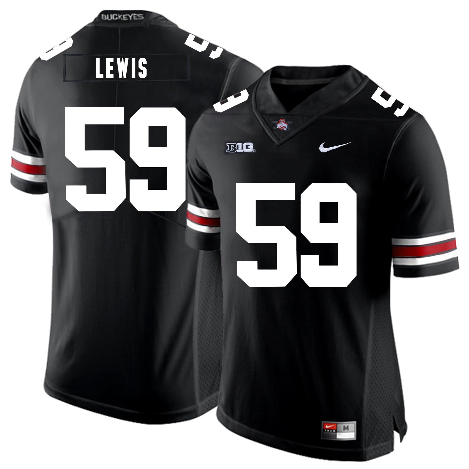 Tyquan Lewis 59 Black College Football Jersey football jersey product view 1