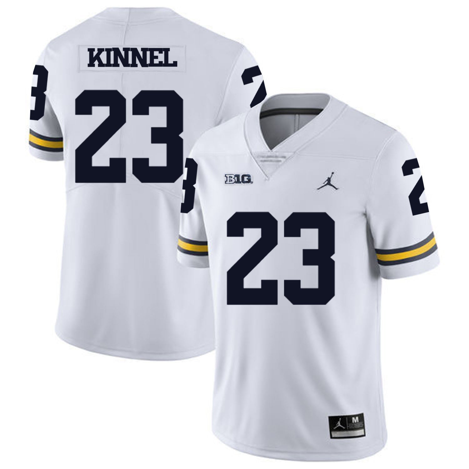 Tyree Kinnel 23 White College Football Jersey football jersey product view 1