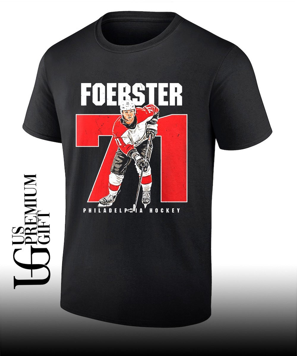 Tyson Foerster 71 player Philadelphia Flyers NHL number shirt Unisex T-shirt, Sweatshirt, Hoodie, Long Sleeve Tee - T-Shirt, Sweatshirt, Hoodie