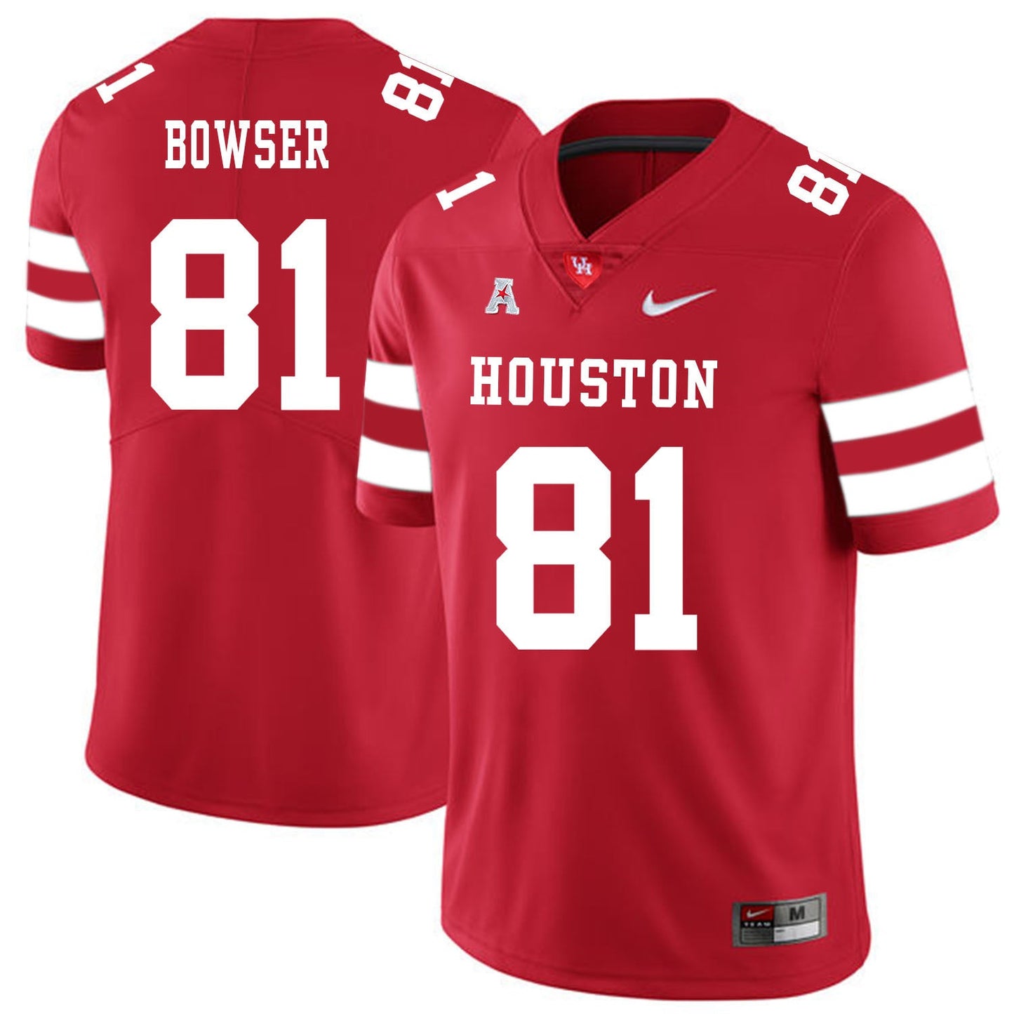Tyus Bowser 81 Red College Football Jersey football jersey product view 1