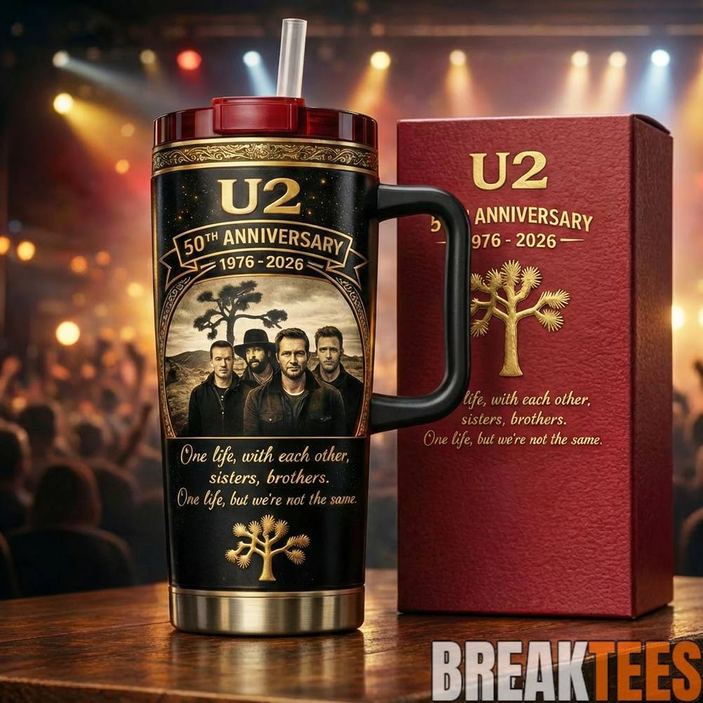 U2 Band  The Joshua Tree 50th Anniversary YETI Tumbler Unisex T-shirt, Sweatshirt, Hoodie, Long Sleeve Tee - T-Shirt, Sweatshirt, Hoodie