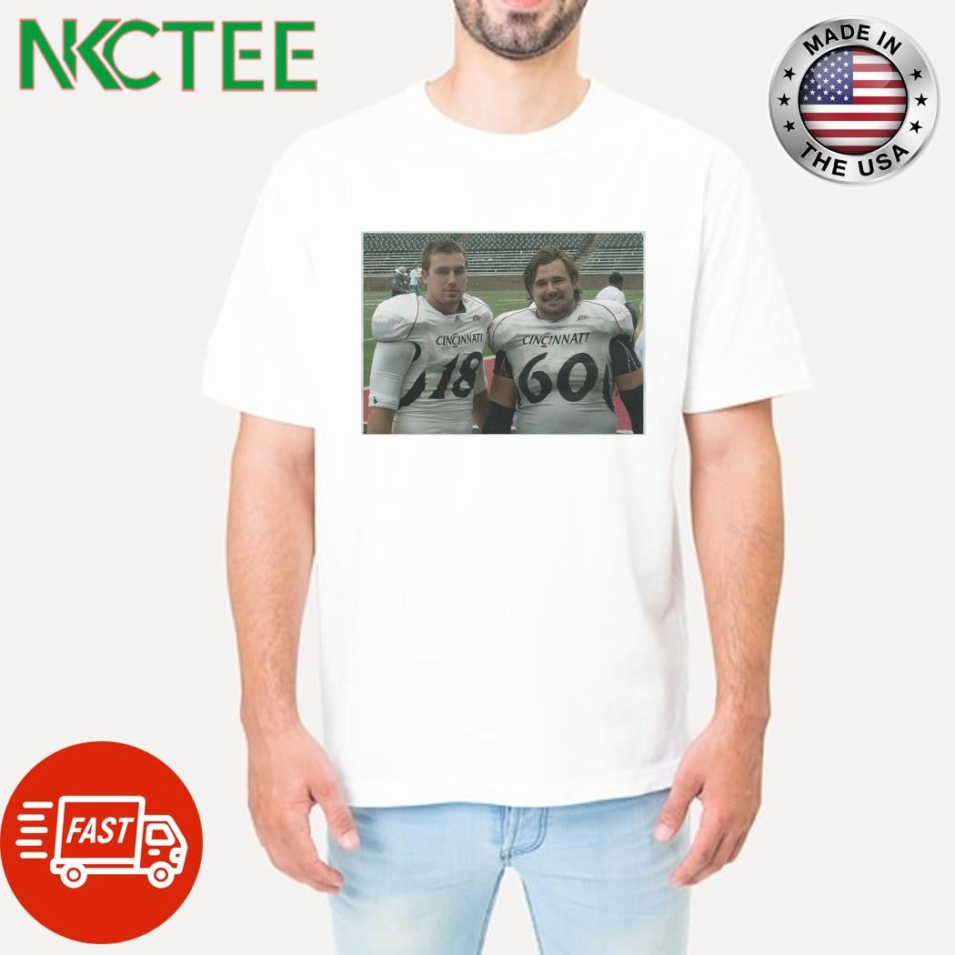 UC Bearcats Kelce Brothers Travis Kelce and Jason Kelce Cincinnati photo shirt Unisex T-shirt, Sweatshirt, Hoodie, Long Sleeve Tee - T-Shirt, Sweatshirt, Hoodie