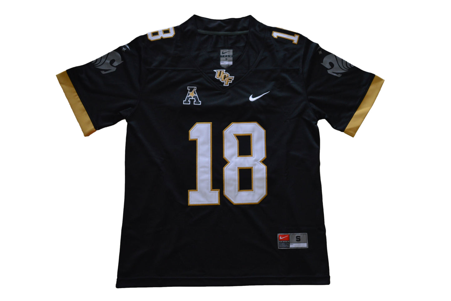 UCF 18 Black Front College Football Jersey football jersey product view 1