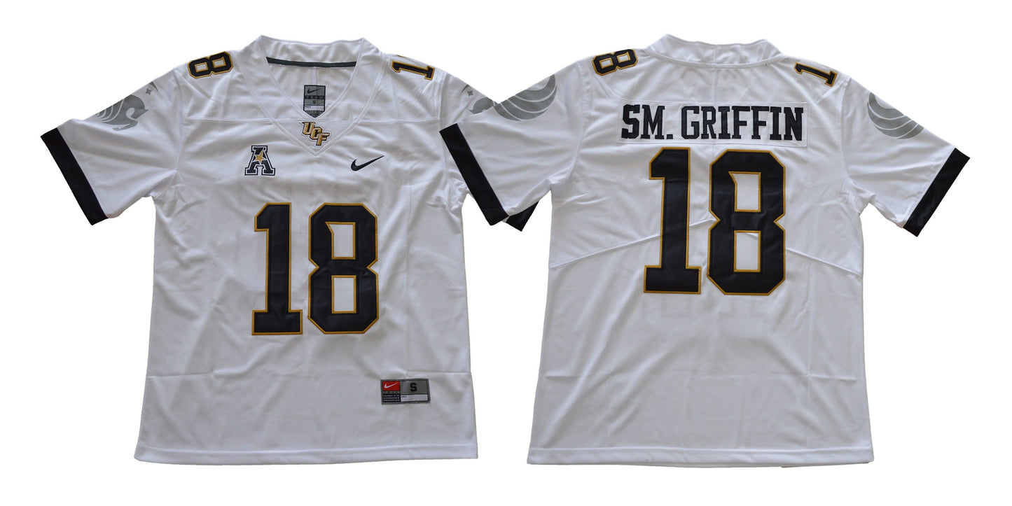 UCF 18 White College Football Jersey football jersey product view 1